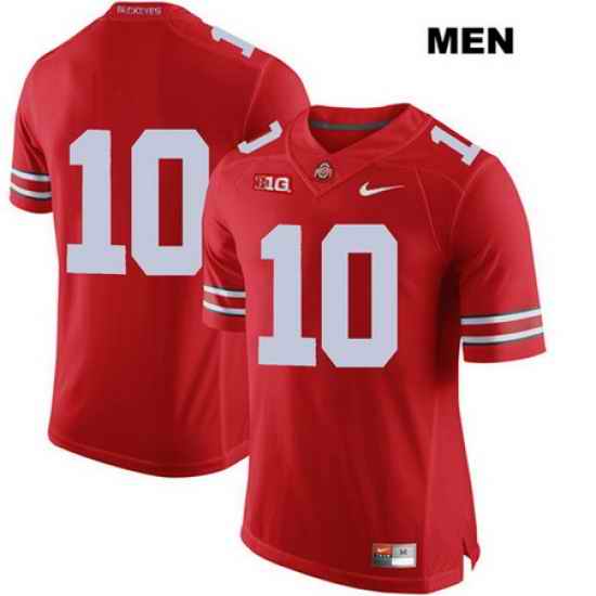 Amir Riep Nike Ohio State Buckeyes Stitched Authentic Mens  10 Red College Football Jersey Without Name Jersey